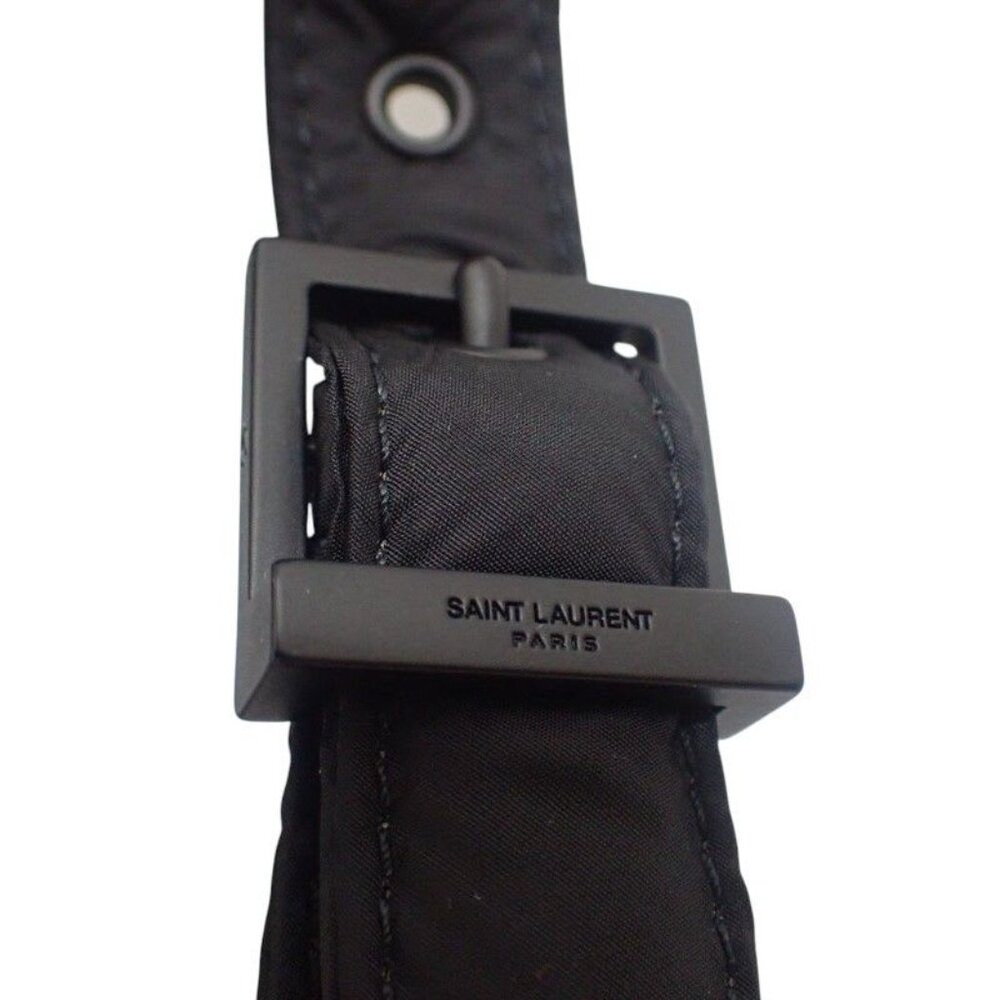 Saint Laurent LE 5 A7 Crossbody Fabi1 Shoulder Bag Nylon Black - Picture 8 of 10